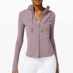 Lululemon Hooded Lightweight Define Zip Up Jacket in Violet Verbena